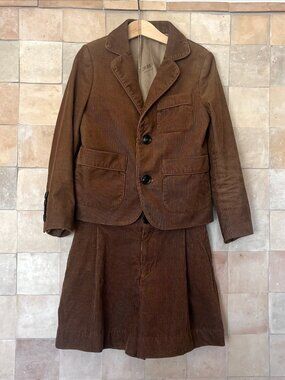 Burberry Corduroy Jacket and Shorts Size 8